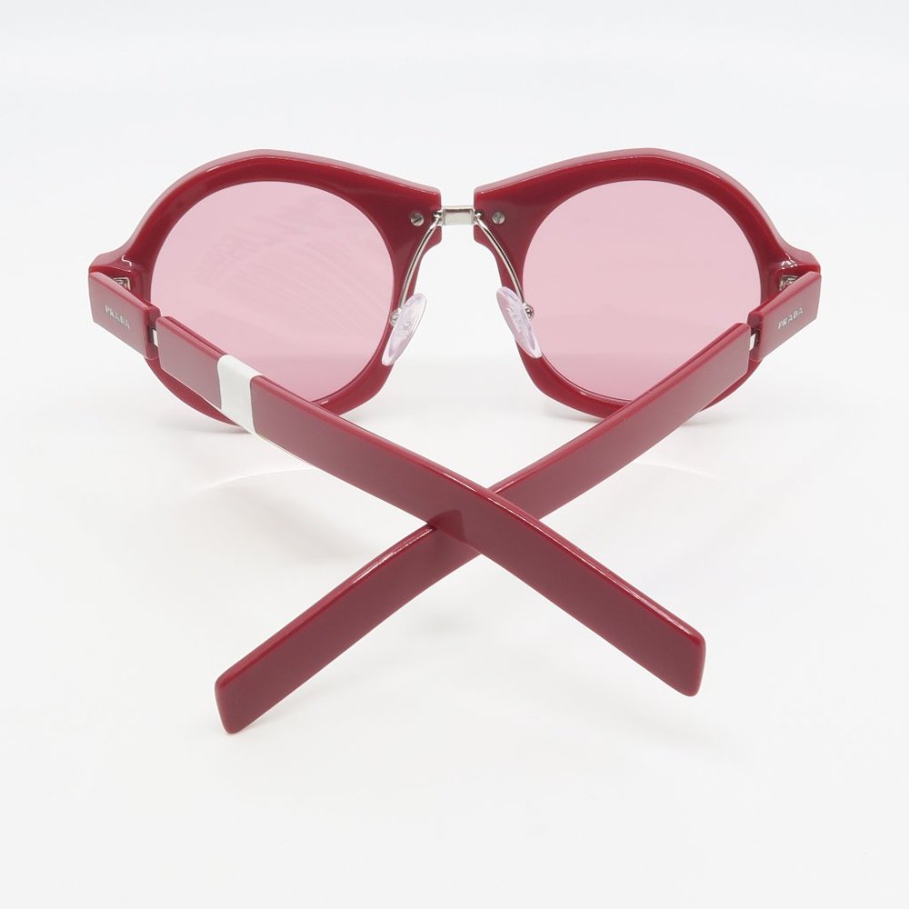 SPR 10X 539-1K0 Prada Red/ Pink Round Sunglasses - Picture 6 of 6